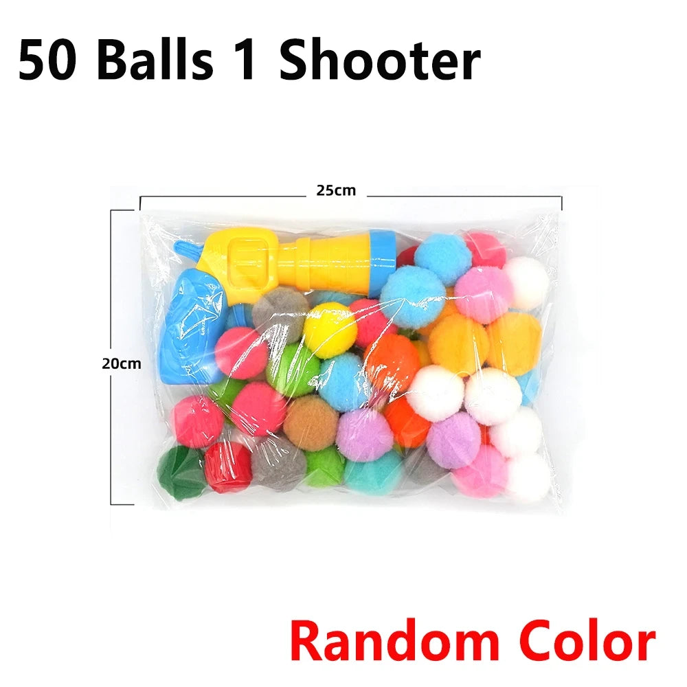 Interactive Cat Plush Ball Launcher
