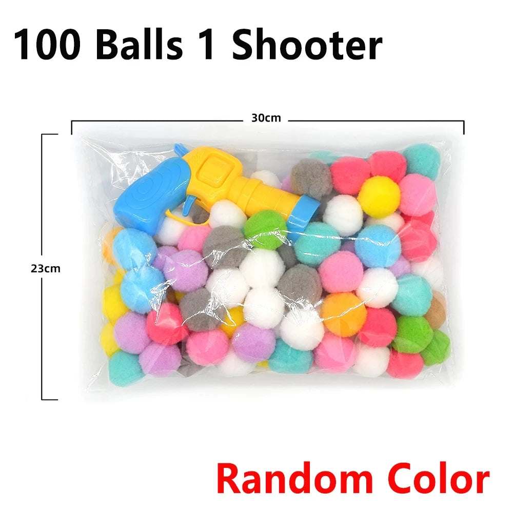 Interactive Cat Plush Ball Launcher