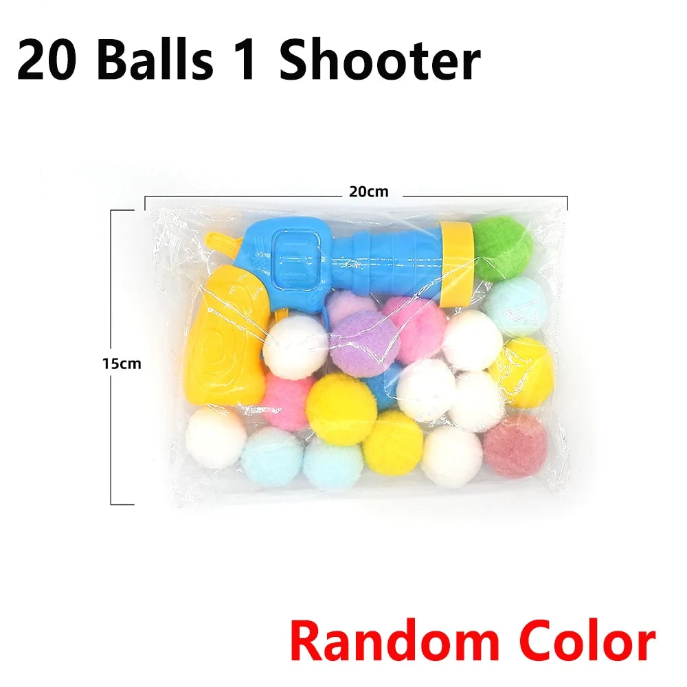 Interactive Cat Plush Ball Launcher