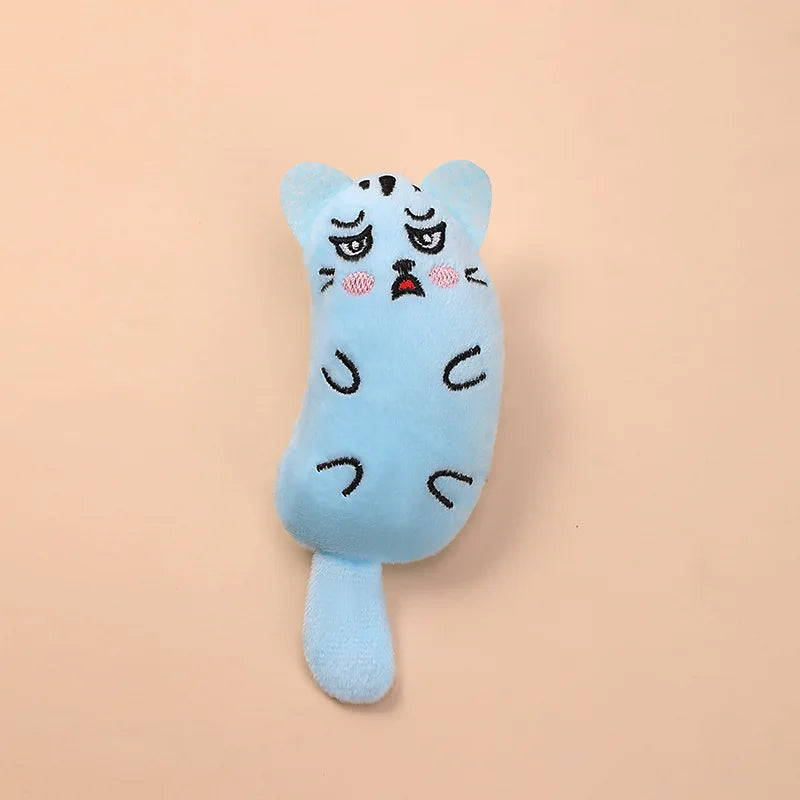 Teeth Grinding Catnip Cat Toy Interactive Plush Cats Toy Mouse Shape Chewing Claw Thumb Bite Cat Mint for Funny Cat Accessories